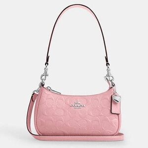 Teri Mini Crossbody Bag In Signature Leather With Heart Charm